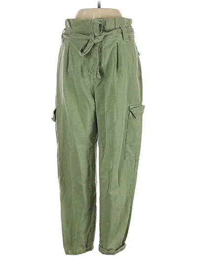 Pre-owned Zara Cargo Pants In Green