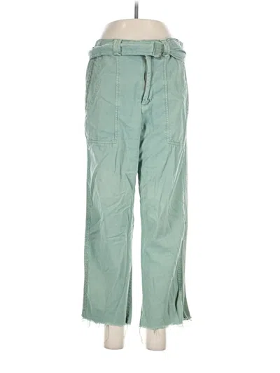 Pre-owned Zara Cargo Pants In Green