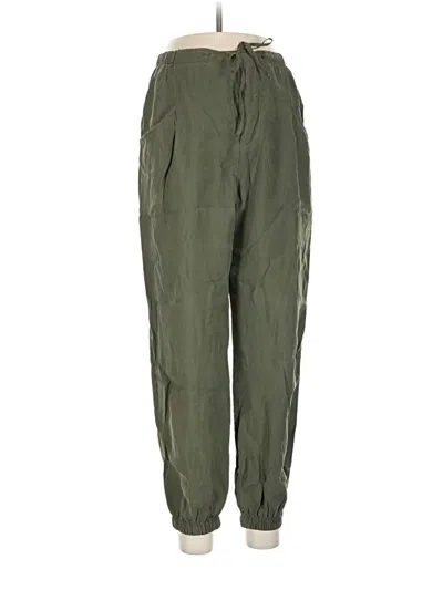 Pre-owned Zara Cargo Pants In Green