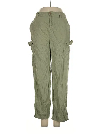 Pre-owned Zara Cargo Pants In Green