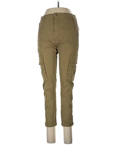 Pre-owned Zara Cargo Pants In Green