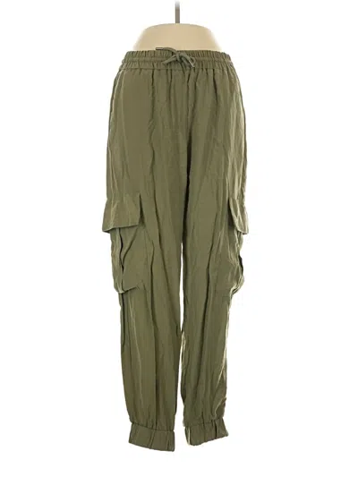 Pre-owned Zara Cargo Pants In Green