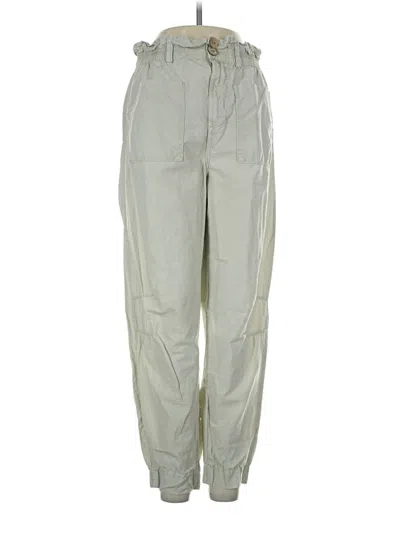 Pre-owned Zara Cargo Pants In Green