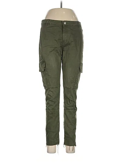 Pre-owned Zara Cargo Pants In Green