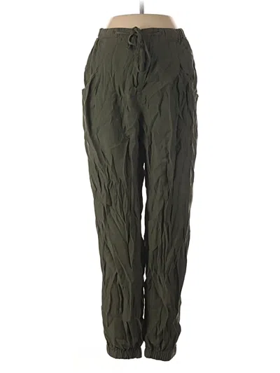 Pre-owned Zara Cargo Pants In Green