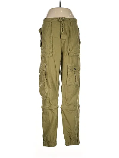 Pre-owned Zara Cargo Pants In Green