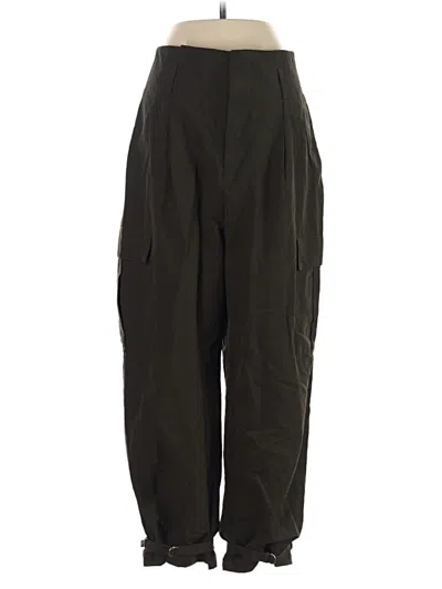 Pre-owned Zara Cargo Pants In Green