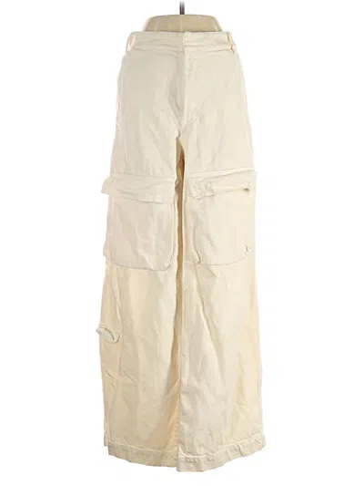 Pre-owned Zara Cargo Pants In Ivory