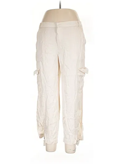 Pre-owned Zara Cargo Pants In Ivory