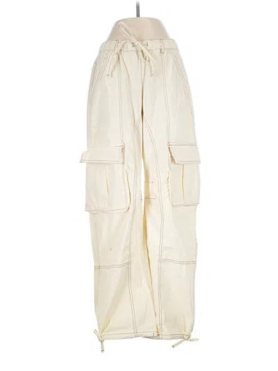 Pre-owned Zara Cargo Pants In Ivory