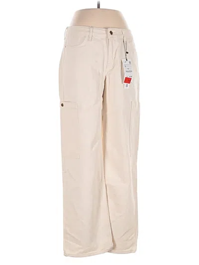 Zara Cargo Pants In Ivory