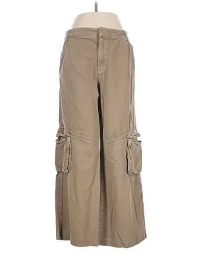 Pre-owned Zara Cargo Pants In Tan