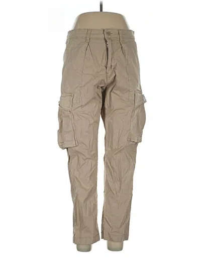 Pre-owned Zara Cargo Pants In Tan