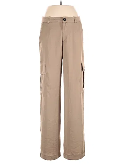 Pre-owned Zara Cargo Pants In Tan