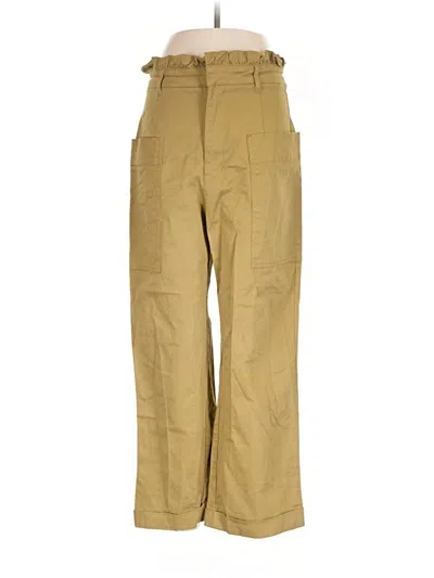 Pre-owned Zara Cargo Pants In Tan