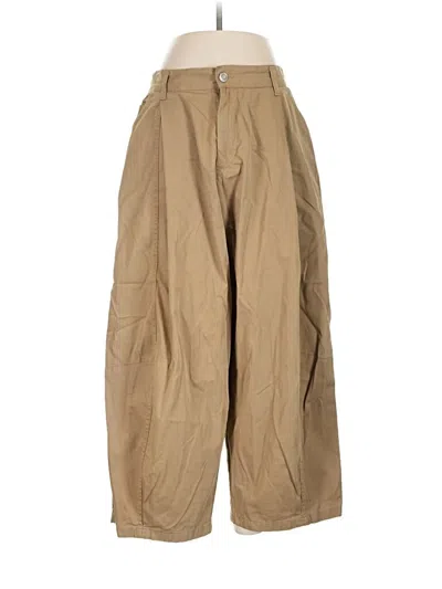 Pre-owned Zara Cargo Pants In Tan