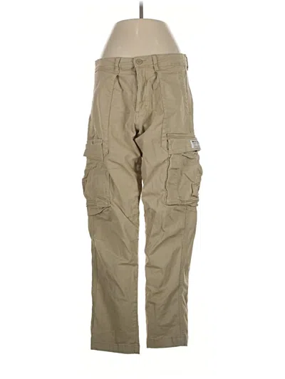 Pre-owned Zara Cargo Pants In Tan