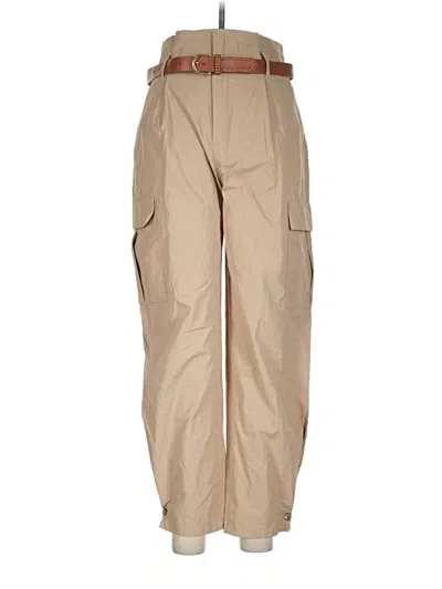 Pre-owned Zara Cargo Pants In Tan