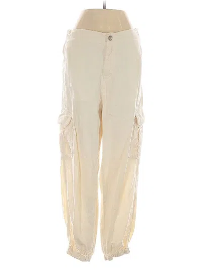 Pre-owned Zara Cargo Pants In White