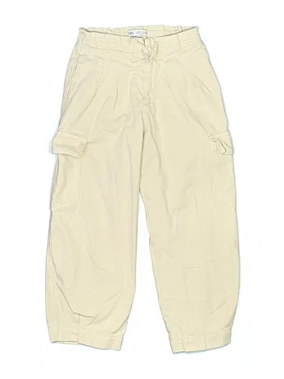 Pre-owned Zara Kids' Cargo Pants In White