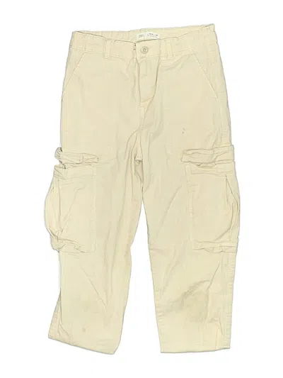 Pre-owned Zara Kids' Cargo Pants In White