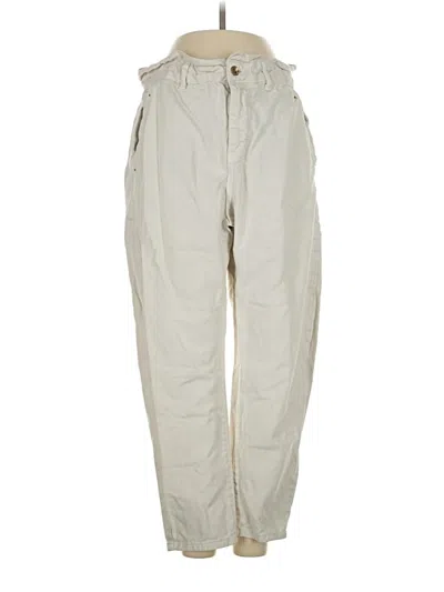 Pre-owned Zara Cargo Pants In White