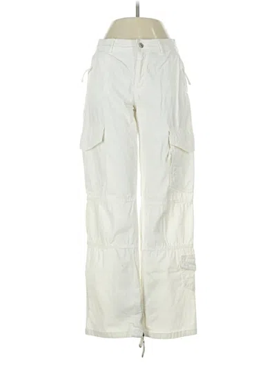 Pre-owned Zara Cargo Pants In White
