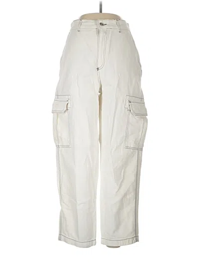 Pre-owned Zara Cargo Pants In White