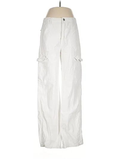 Pre-owned Zara Cargo Pants In White