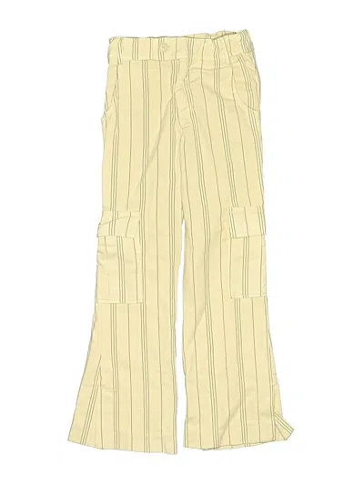 Pre-owned Zara Kids' Cargo Pants In Yellow