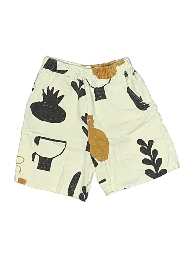 Pre-owned Zara Kids' Cargo Shorts In Ivory