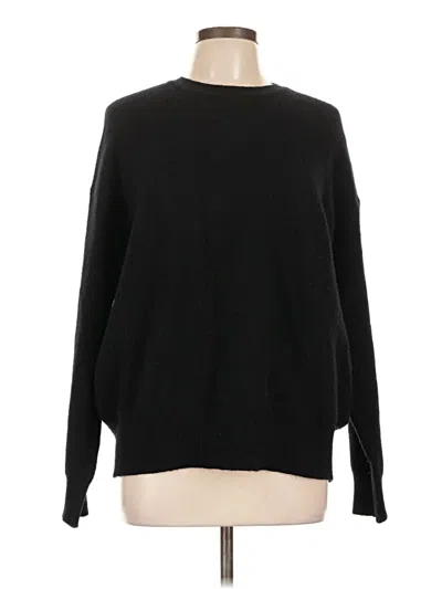 Pre-owned Zara Cashmere Pullover Sweater In Black