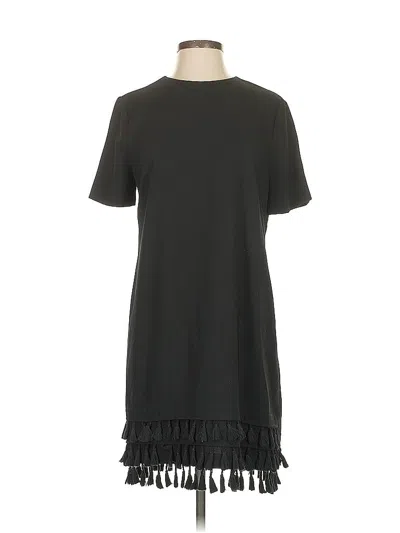 Pre-owned Zara Casual Dress In Black