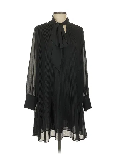 Pre-owned Zara Casual Dress In Black