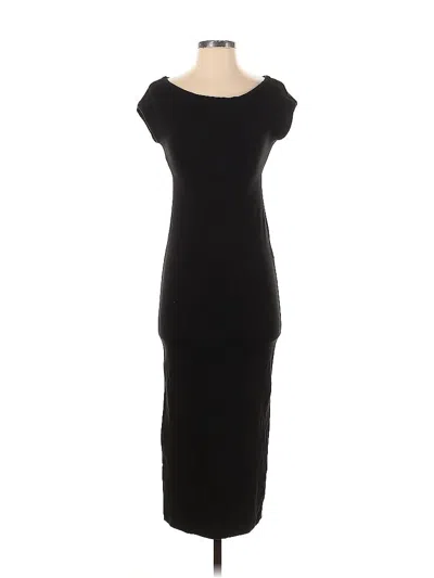 Pre-owned Zara Casual Dress In Black