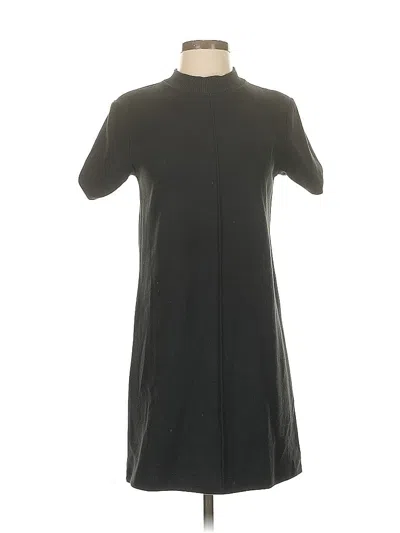 Pre-owned Zara Casual Dress In Black