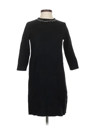 Pre-owned Zara Casual Dress In Black