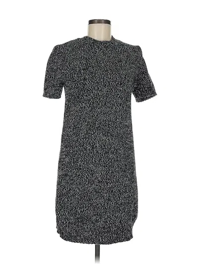 Pre-owned Zara Casual Dress In Black