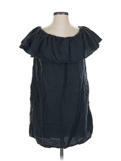 Pre-owned Zara Casual Dress In Black