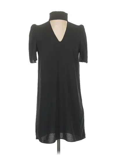 Pre-owned Zara Casual Dress In Black