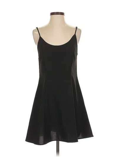 Pre-owned Zara Casual Dress In Black