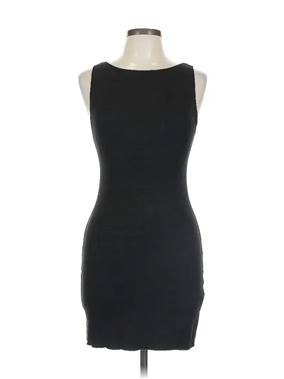 Pre-owned Zara Casual Dress In Black