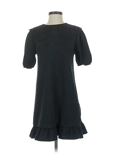 Pre-owned Zara Casual Dress In Black