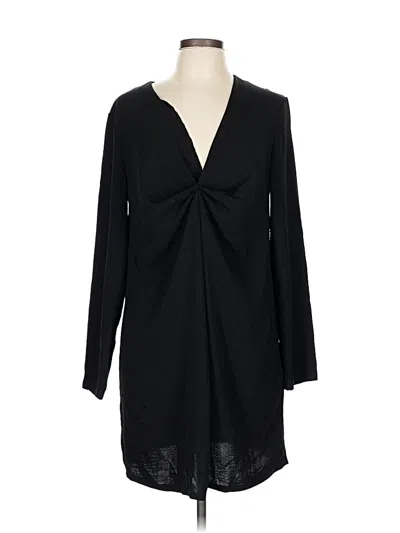 Pre-owned Zara Casual Dress In Black