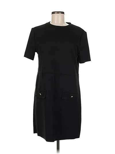 Pre-owned Zara Casual Dress In Black