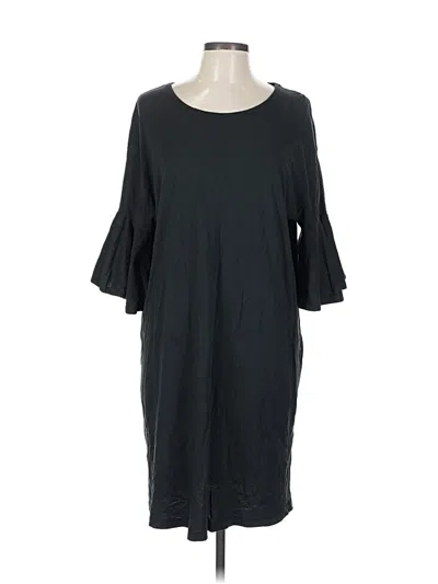 Pre-owned Zara Casual Dress In Black