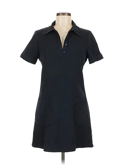 Pre-owned Zara Casual Dress In Black