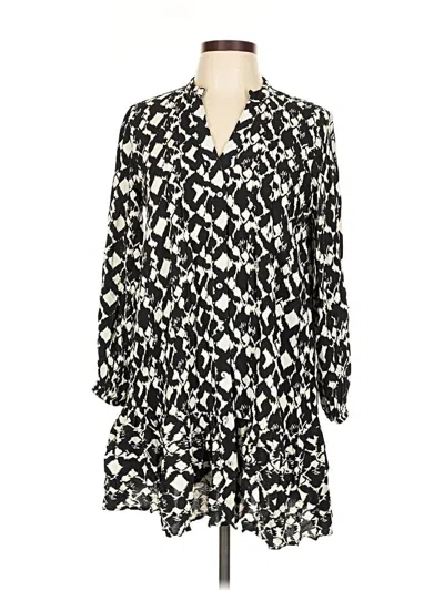 Pre-owned Zara Casual Dress In Black