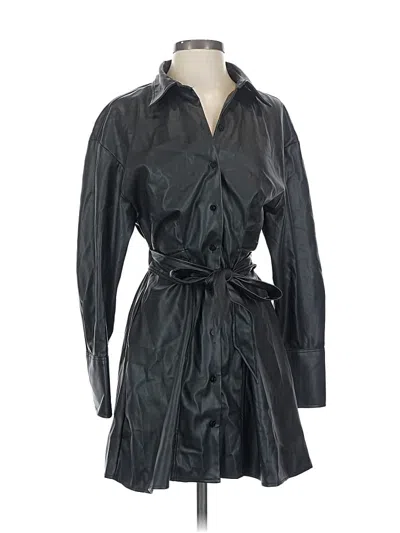 Pre-owned Zara Casual Dress In Black
