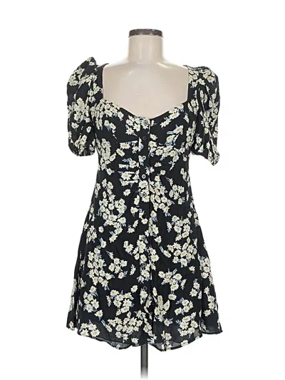 Pre-owned Zara Casual Dress In Black